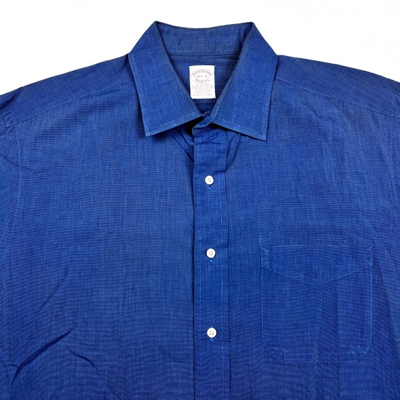 Brooks Brothers Other - Brooks Brothers Makers Shirt Mens 16.5 - 36 Dark Blue Chambray Ivy USA VTG